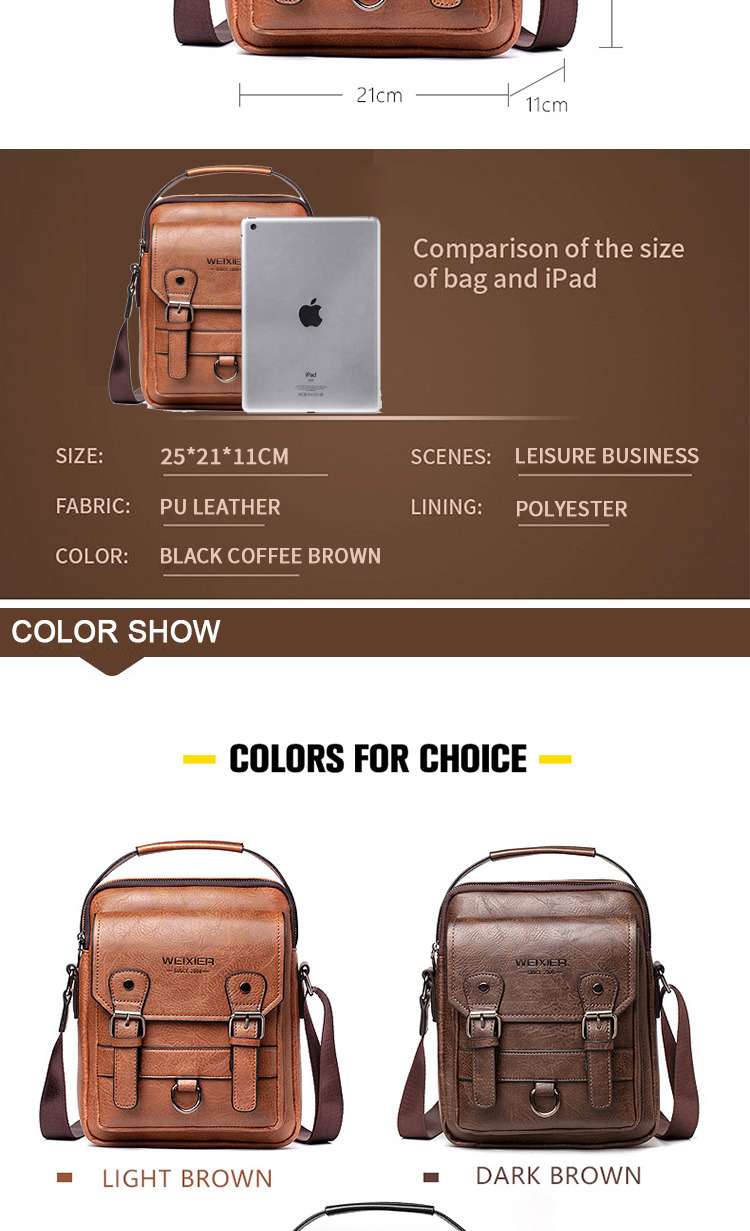 men  leather sling bag