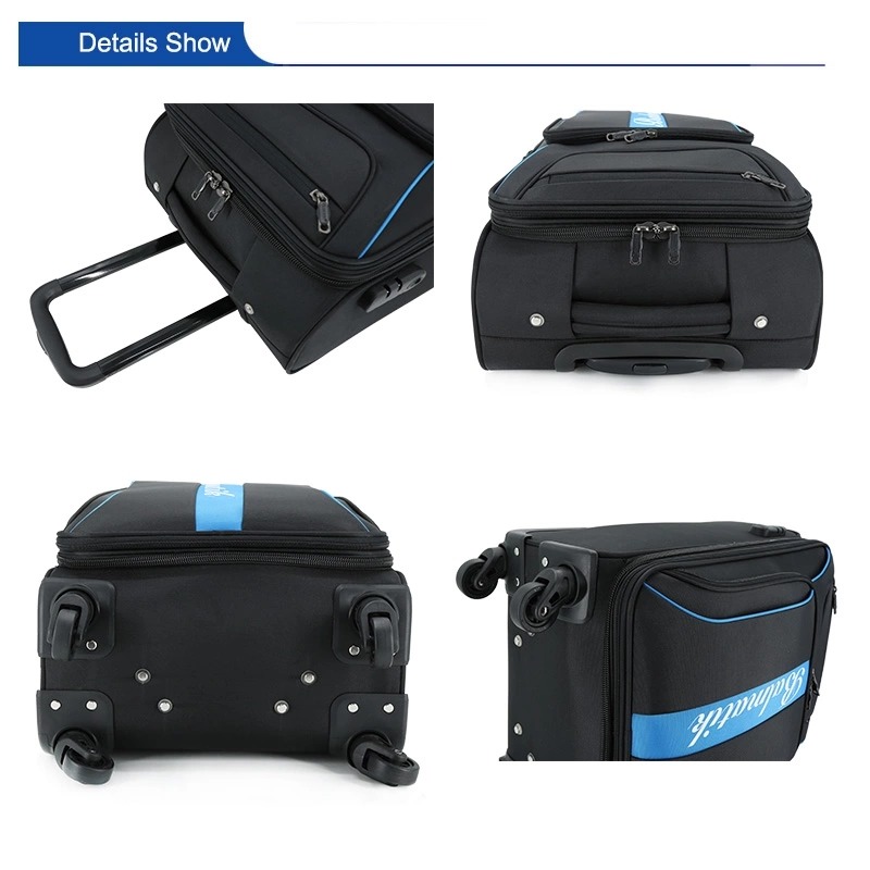 2020 canton fair 20 24 28 inch 4 wheels Custom Nylon 3 pcs set Travel luggage suitcase