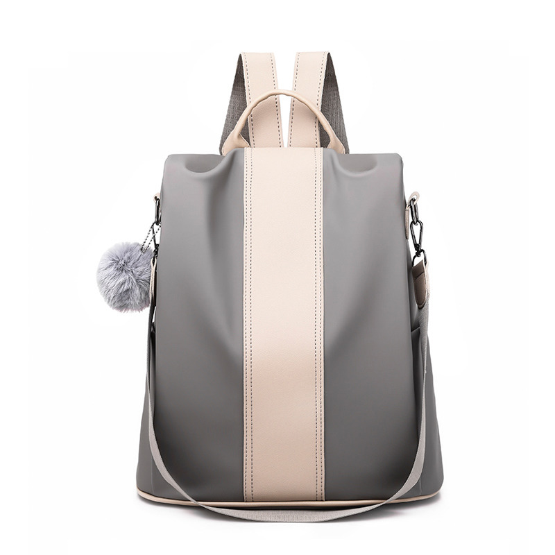 women fashion zipper PU Leather high quality shoulder school bag ladies backpack