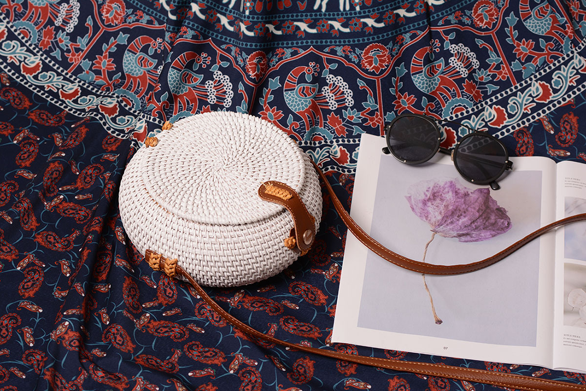 2020 Canton Fair 100%hand make rattan bag