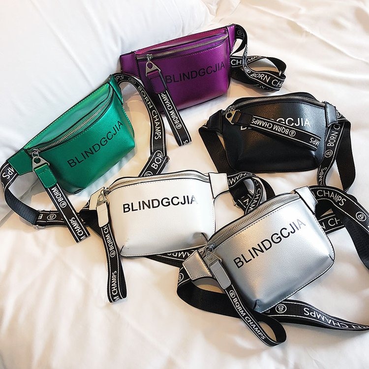 design fashion custom PU waist belt bag leather waist bag