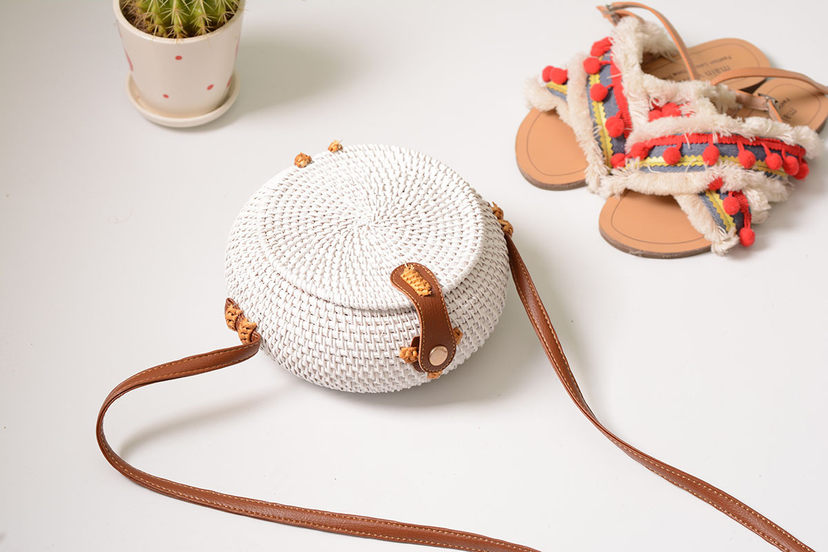 2020 Canton Fair 100%hand make rattan bag