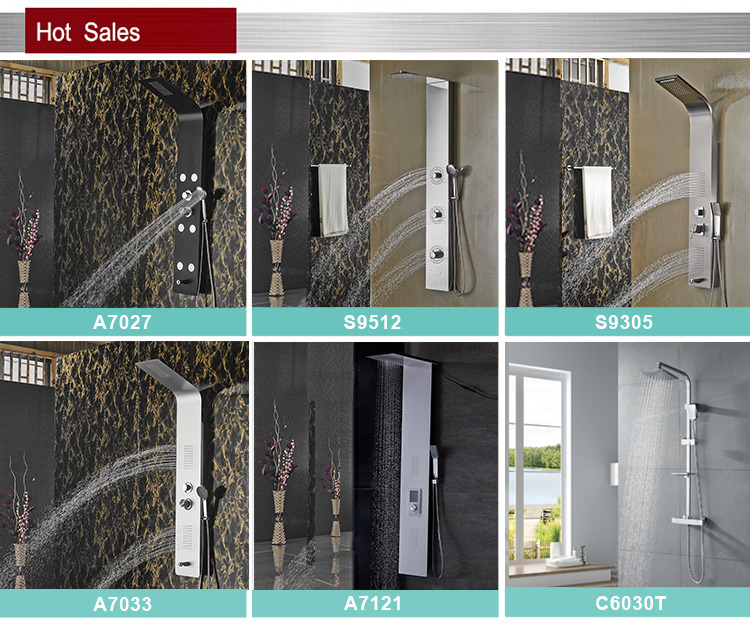 Outdoor wood shower panel VS0838