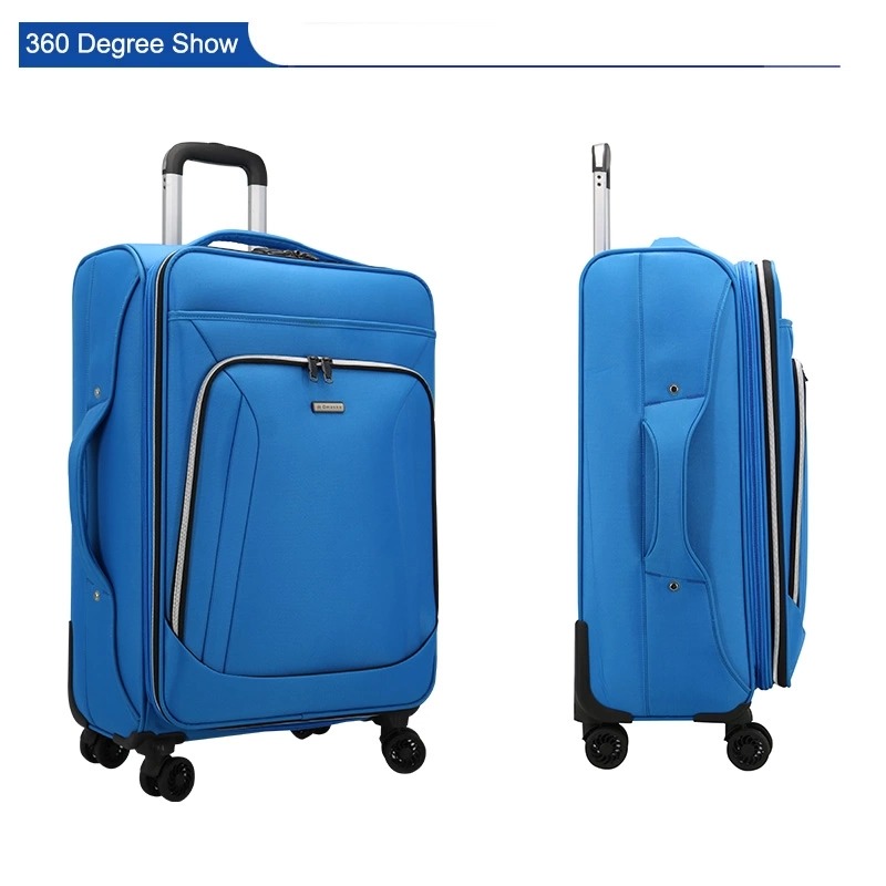 2020 Canton Fair Blue 20 24 28 inch Custom Travel Bags Suitcase Luggage Set