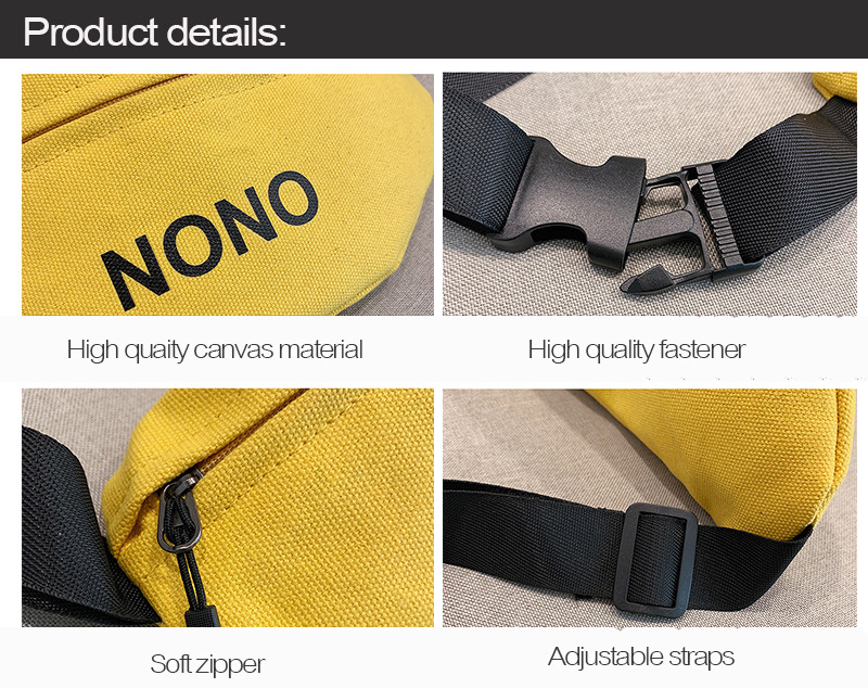 canvas waist bag
