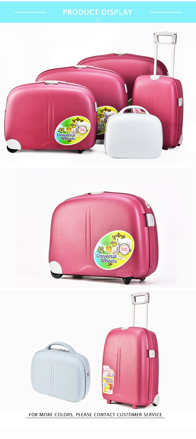 Carry On 23'' PP Material Suitcase Hard Box For Easy Trip