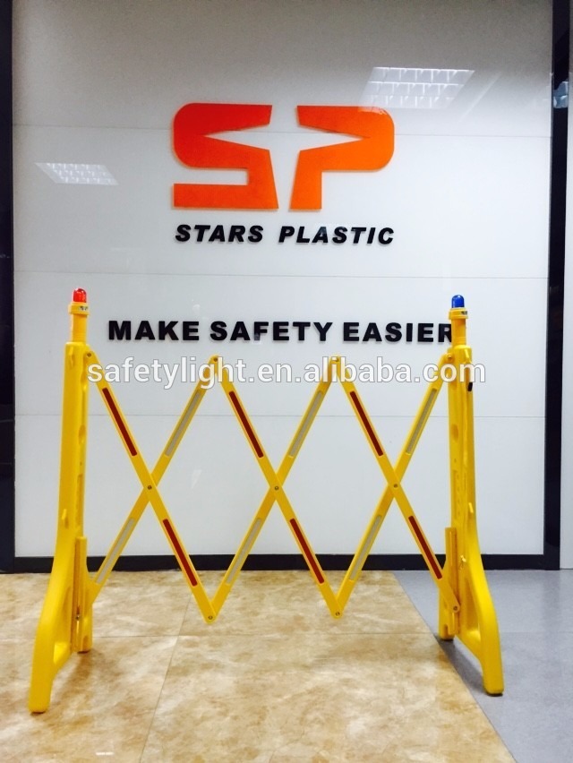 Plastic expandable barrier, fill water protection barrier,folding arm barrier