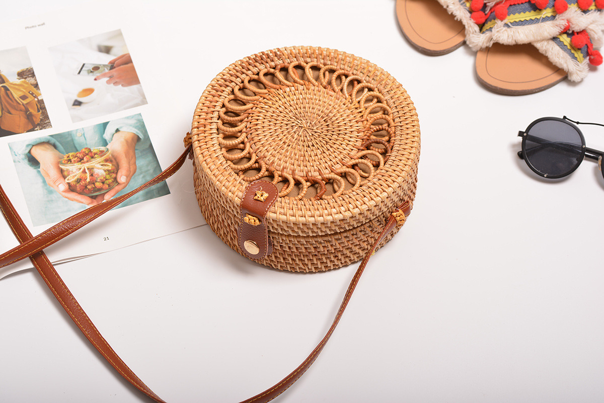 Canton fair hot rattan bag with new pattern