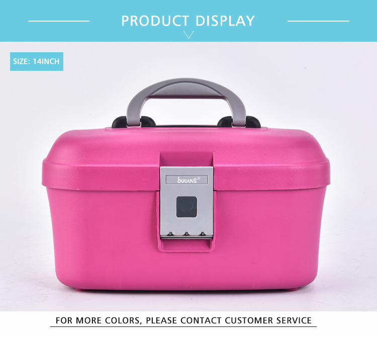 BUBULE 14" Portable Travel Women Case For Cosmetics
