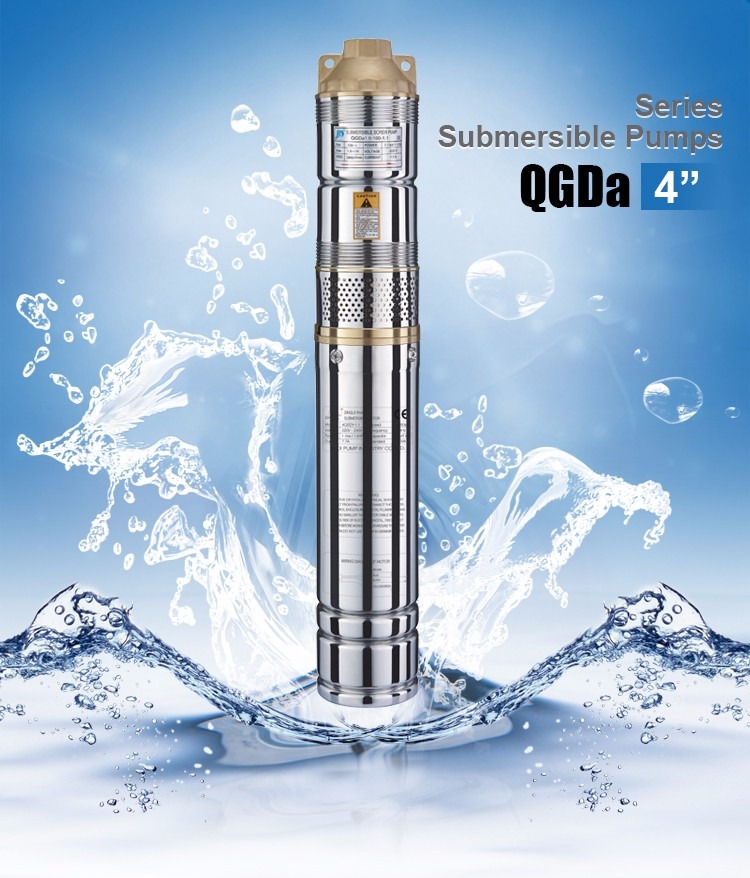 4" QGDa 220V/380V agriculture irrigation submersible pumps