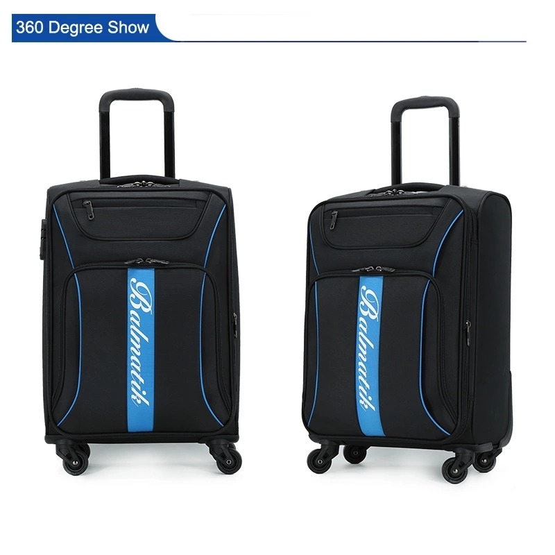 2020 canton fair 20 24 28 inch 4 wheels Custom Nylon 3 pcs set Travel luggage suitcase
