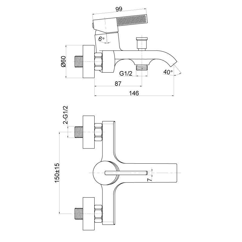 Single Handle Bath Mixer TaiZhou Expo