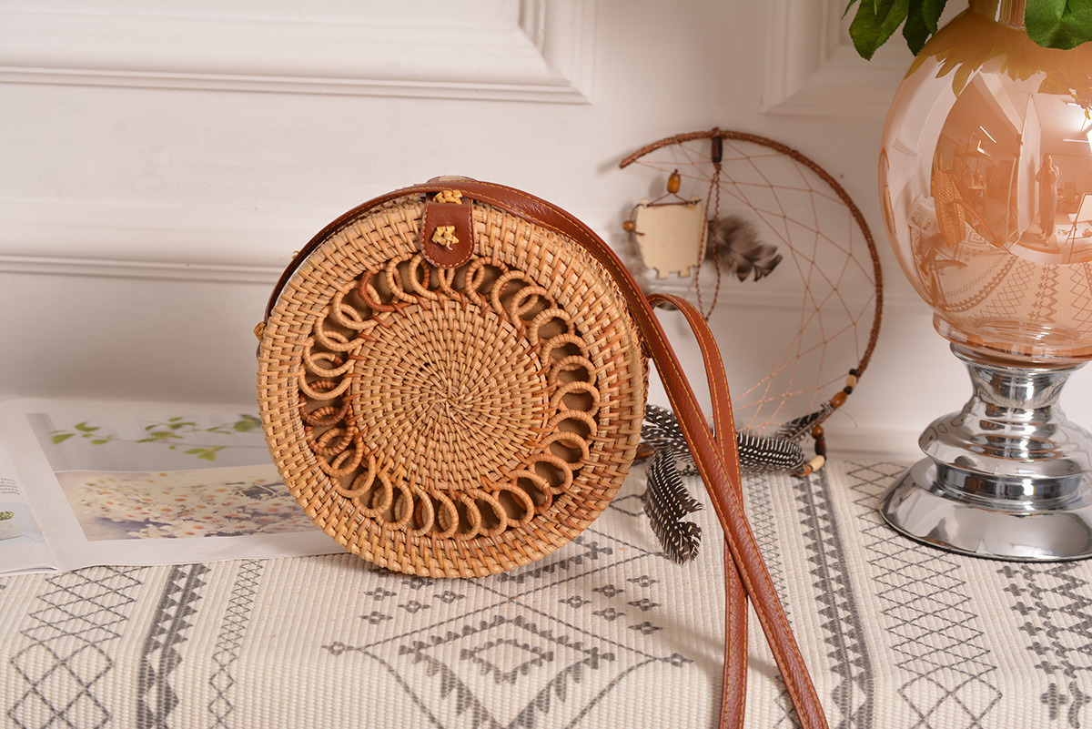 Canton fair hot rattan bag with new pattern