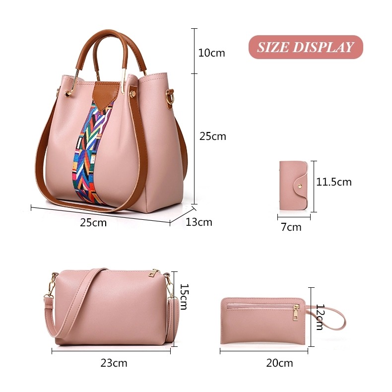 2020 Canton Fair fashion Lady Bag sets PU Handbags 4 Pcs in 1 Set