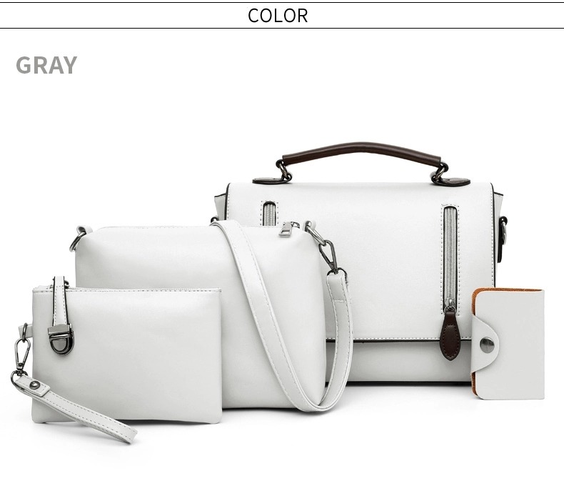 Gray handbag