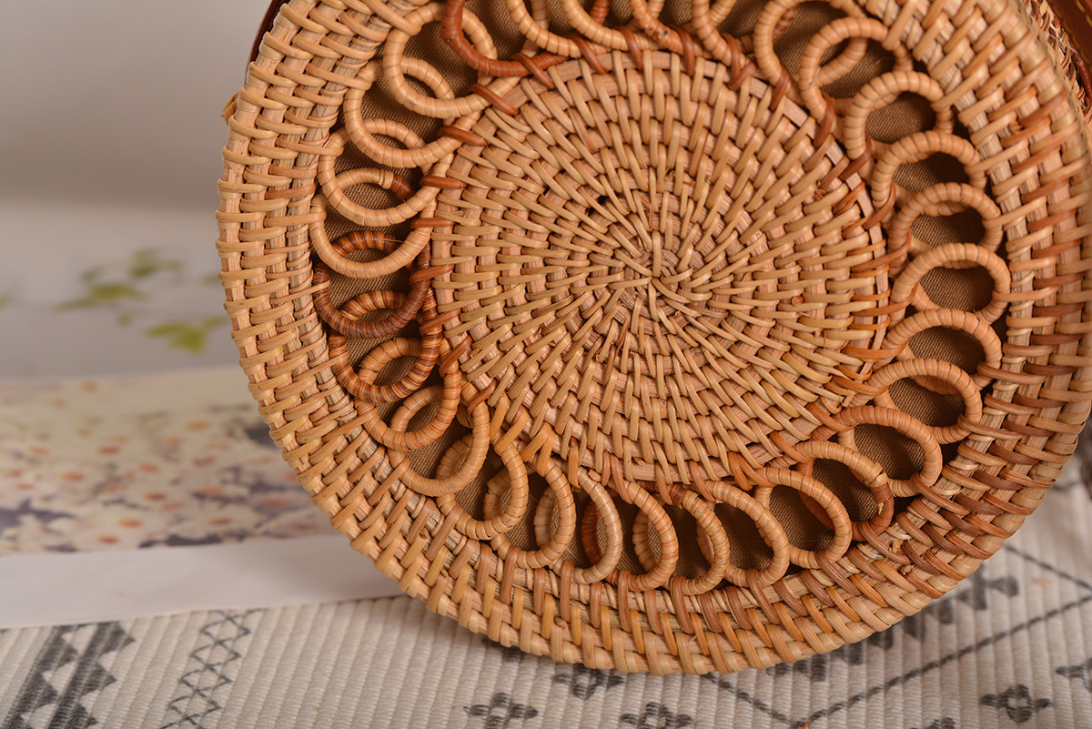 Canton fair hot rattan bag with new pattern