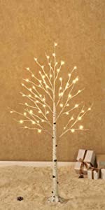 Birch Tree Lights 4ft