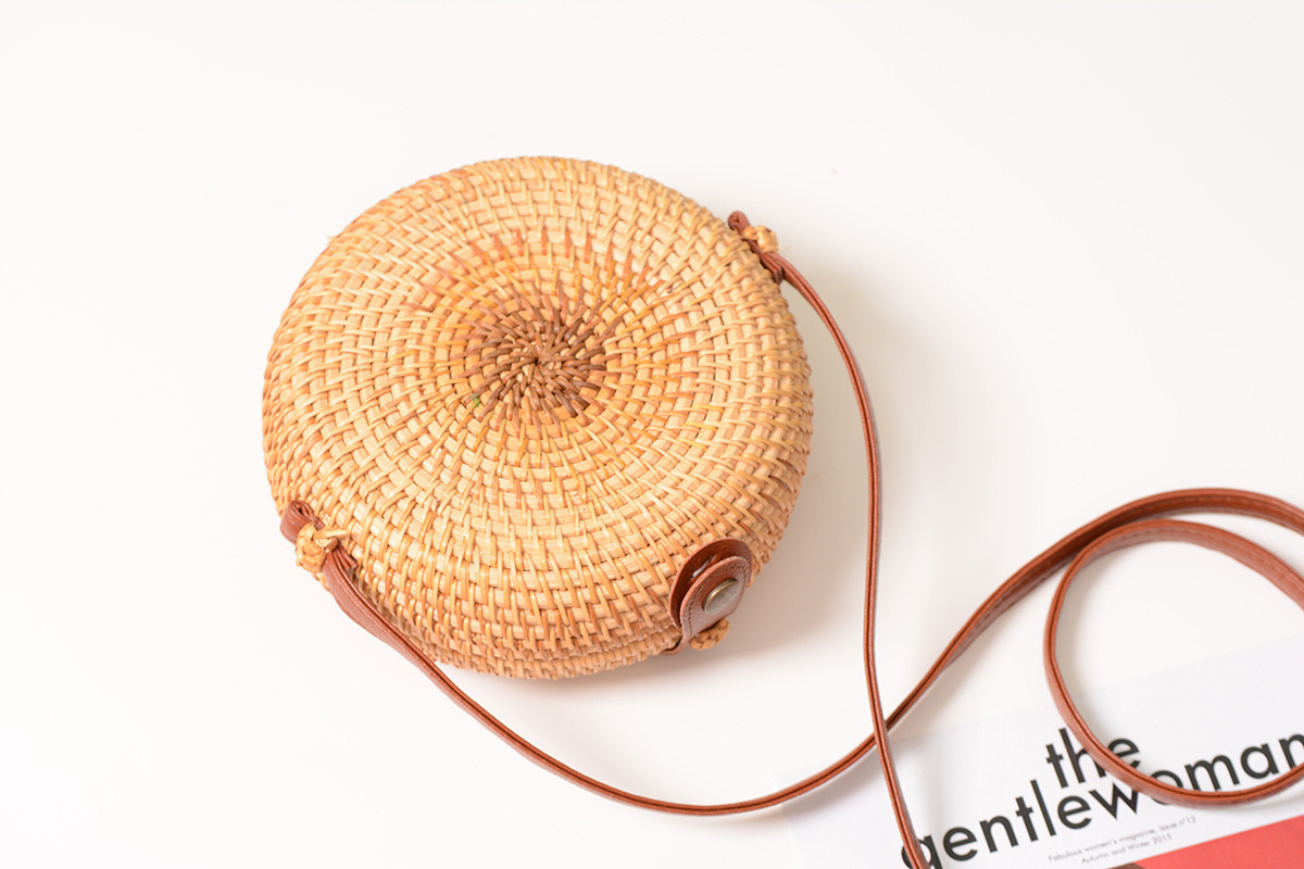 lady hot sale rattan bag