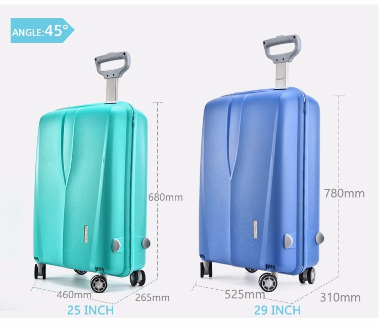 BUBULE 18" 24" 25" 29" Carry On Designer Hardside 4 Wheel Spinner Luggage