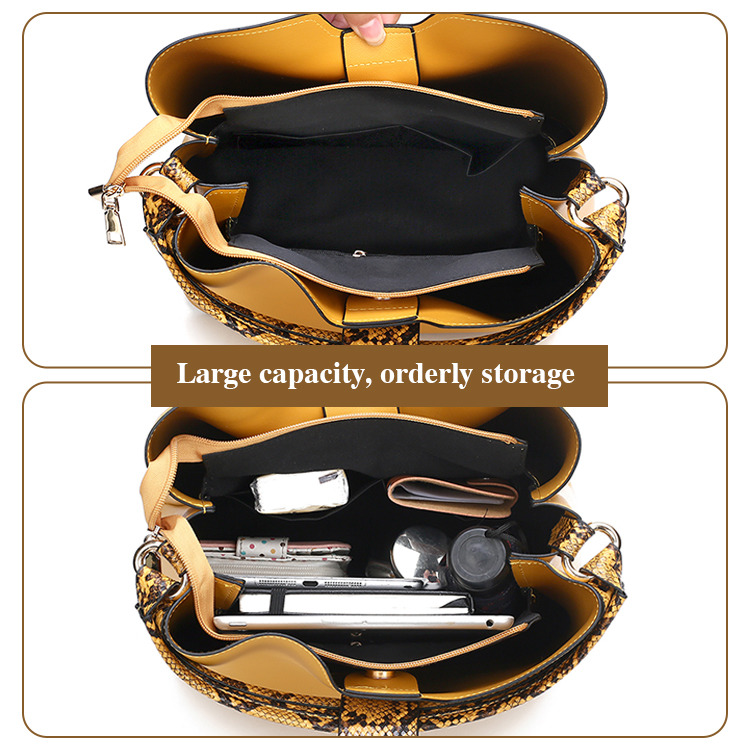 Wholesale PU Leather 2 PCS Handbag Set
