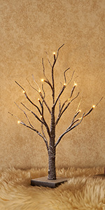 Tabletop Tree Snow Dusted 18in