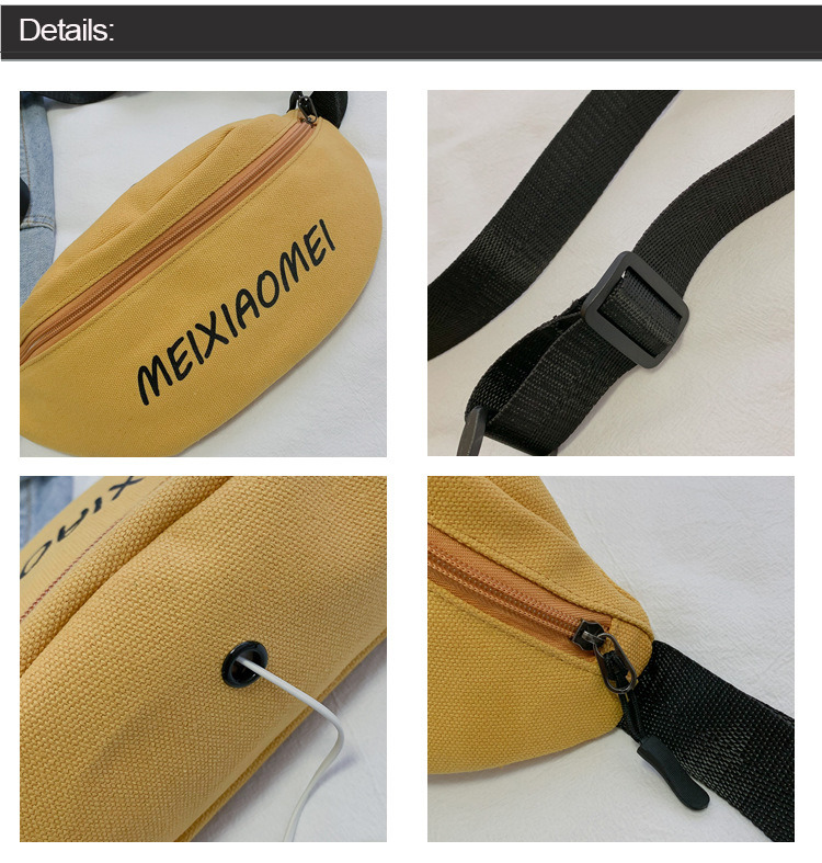 canvas waist bag