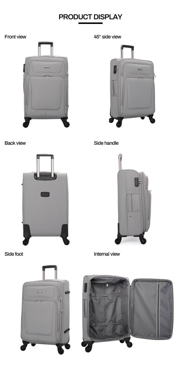 2020 Canton Fair Nylon Waterproof Travel Luggage Bag Suitcase Sets Trolley Bag