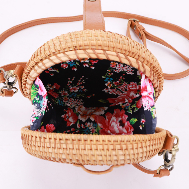 2020 hot sale custom rattan bag with scarf canvas bag