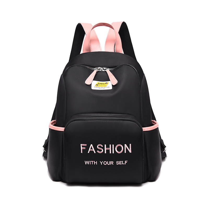 custom women Nylon anti theft backpack