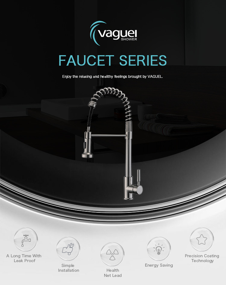 Flexible water faucet taps mixer kitchen faucets with pull down sprayer