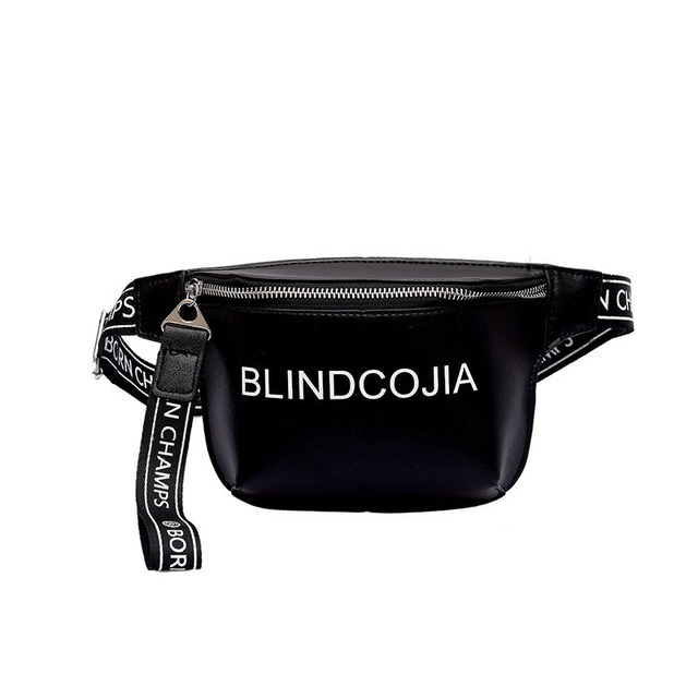 design fashion custom PU waist belt bag leather waist bag