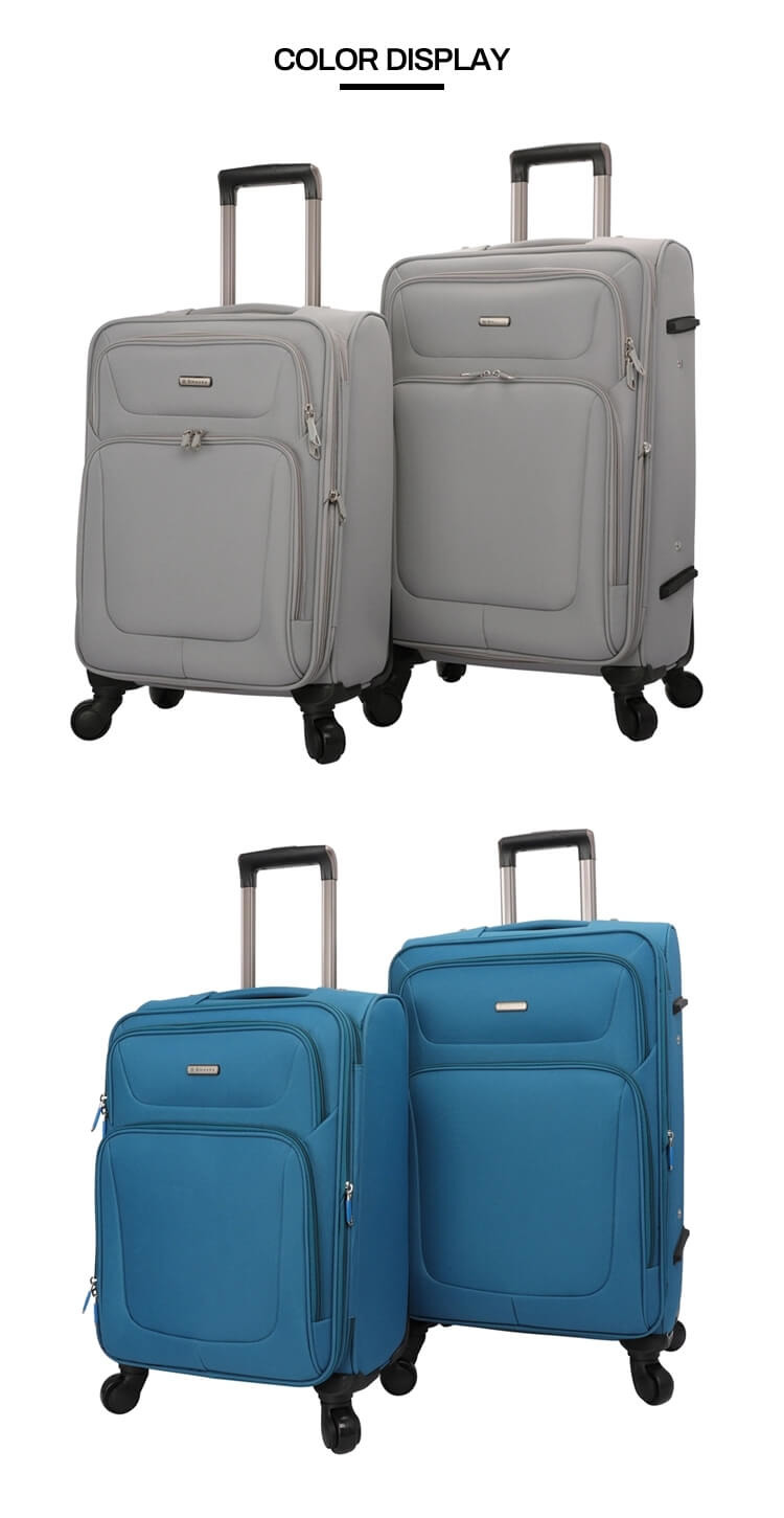 2020 Canton Fair Nylon Waterproof Travel Luggage Bag Suitcase Sets Trolley Bag