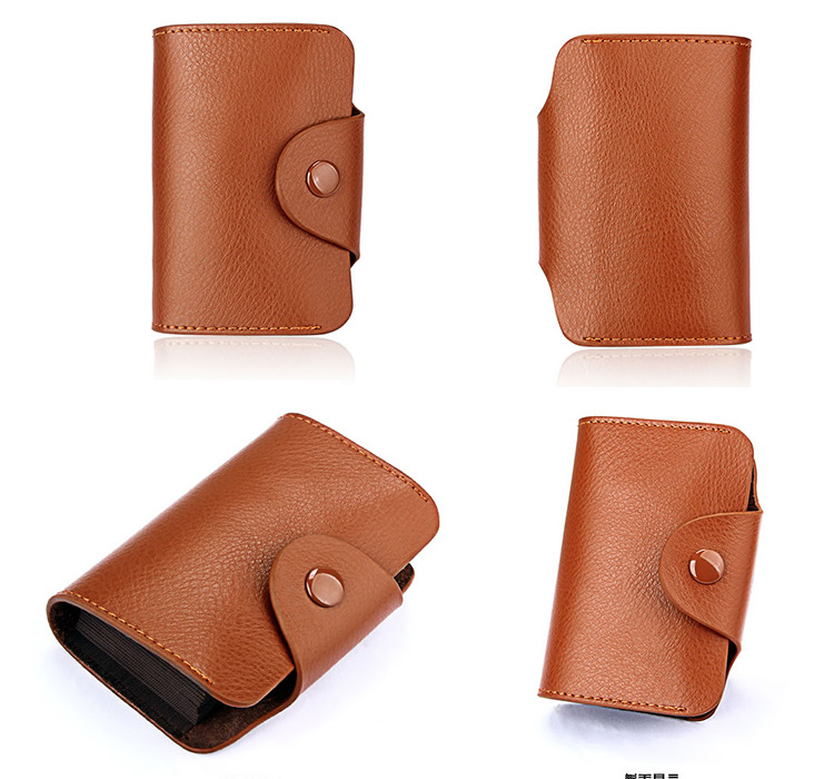 real leather card holder