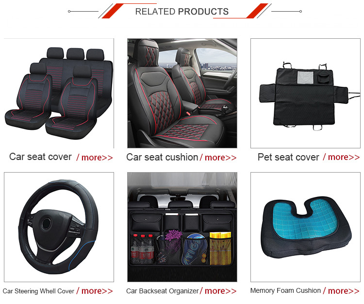 Leather Waterproof Car Seat Protector Cushion Memory Sponge Gel Pad Universal Car Seat