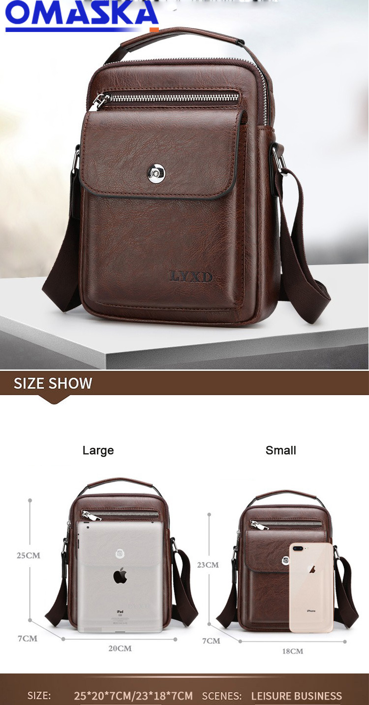 men's leather sling bag