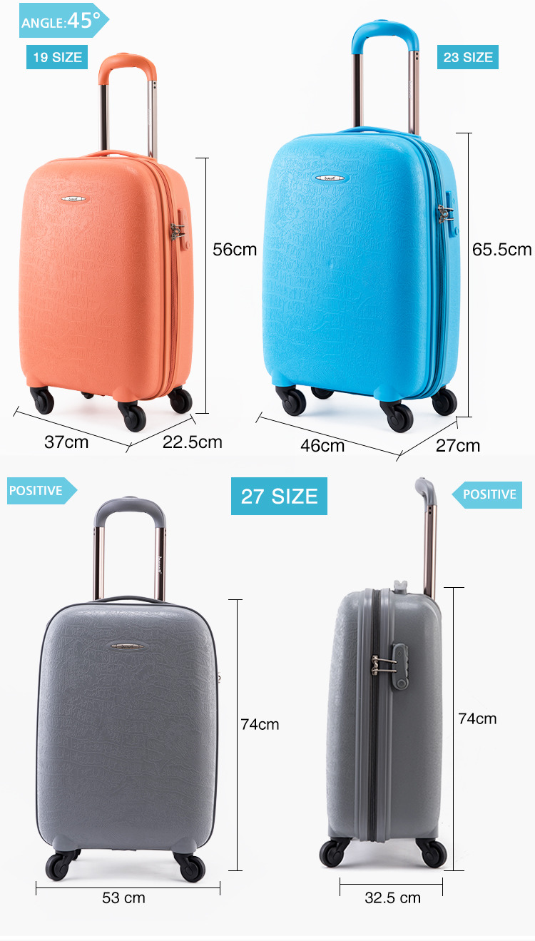 BUBULE Cheap 19" 23" 27" 3PCS Made In China Travelling Bags Luggage Trolley